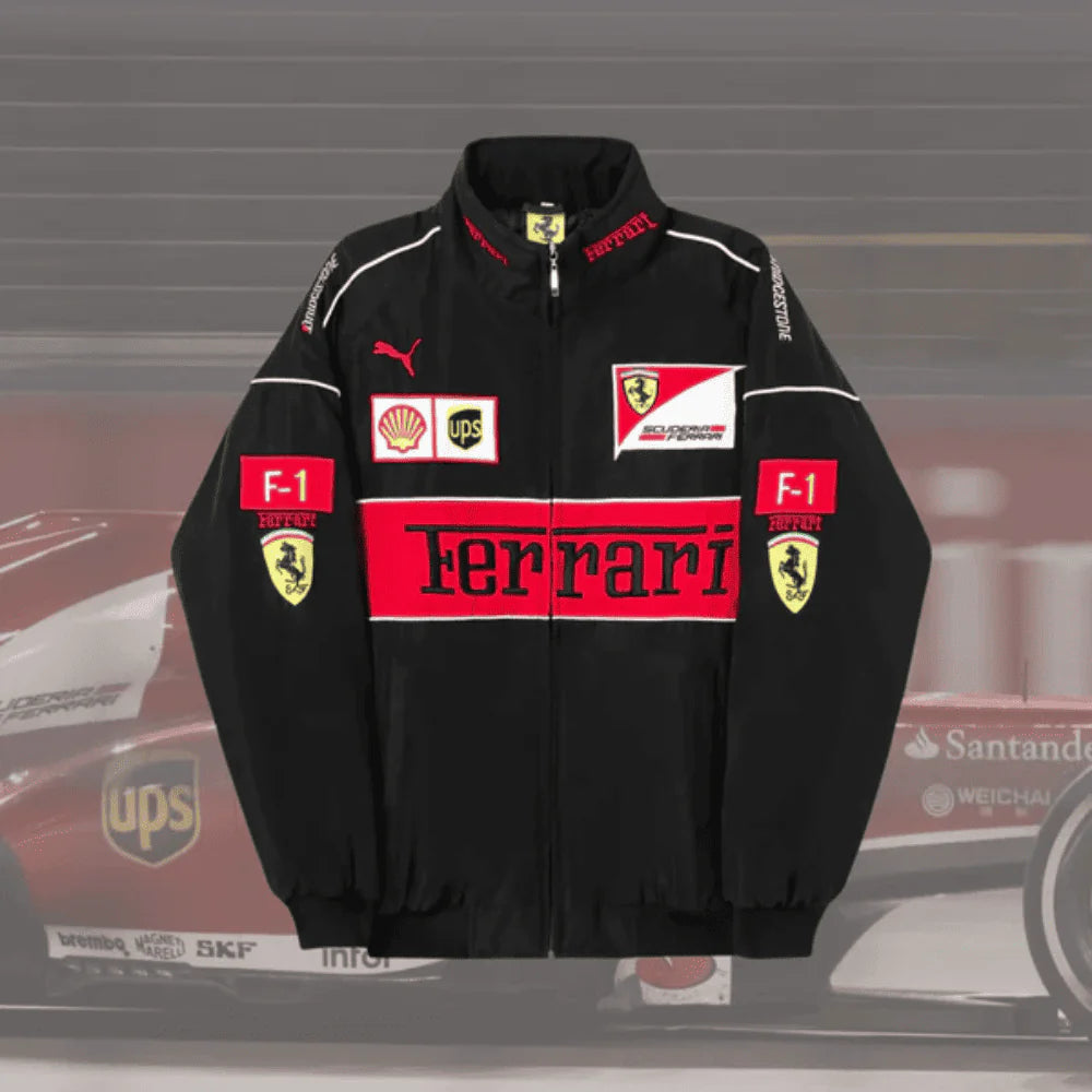 Giacca vintage FERRARI F1 COMPLETAMENTE NERA