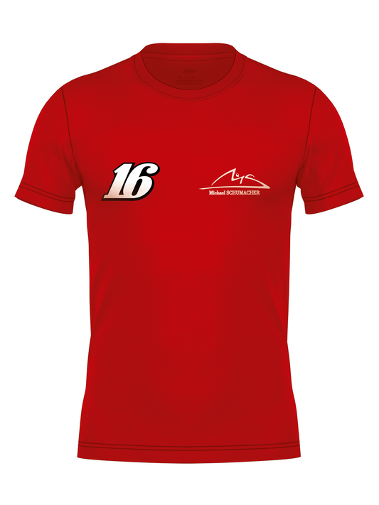 Camiseta Algodão Charles Leclerc Edição Monza 2026 Vermelha