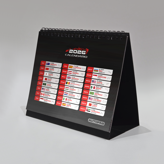 Calendário Personalizado Formula 1 2026