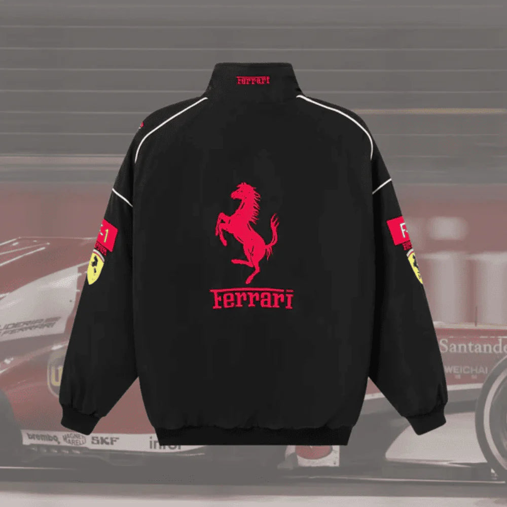 Giacca vintage FERRARI F1 COMPLETAMENTE NERA