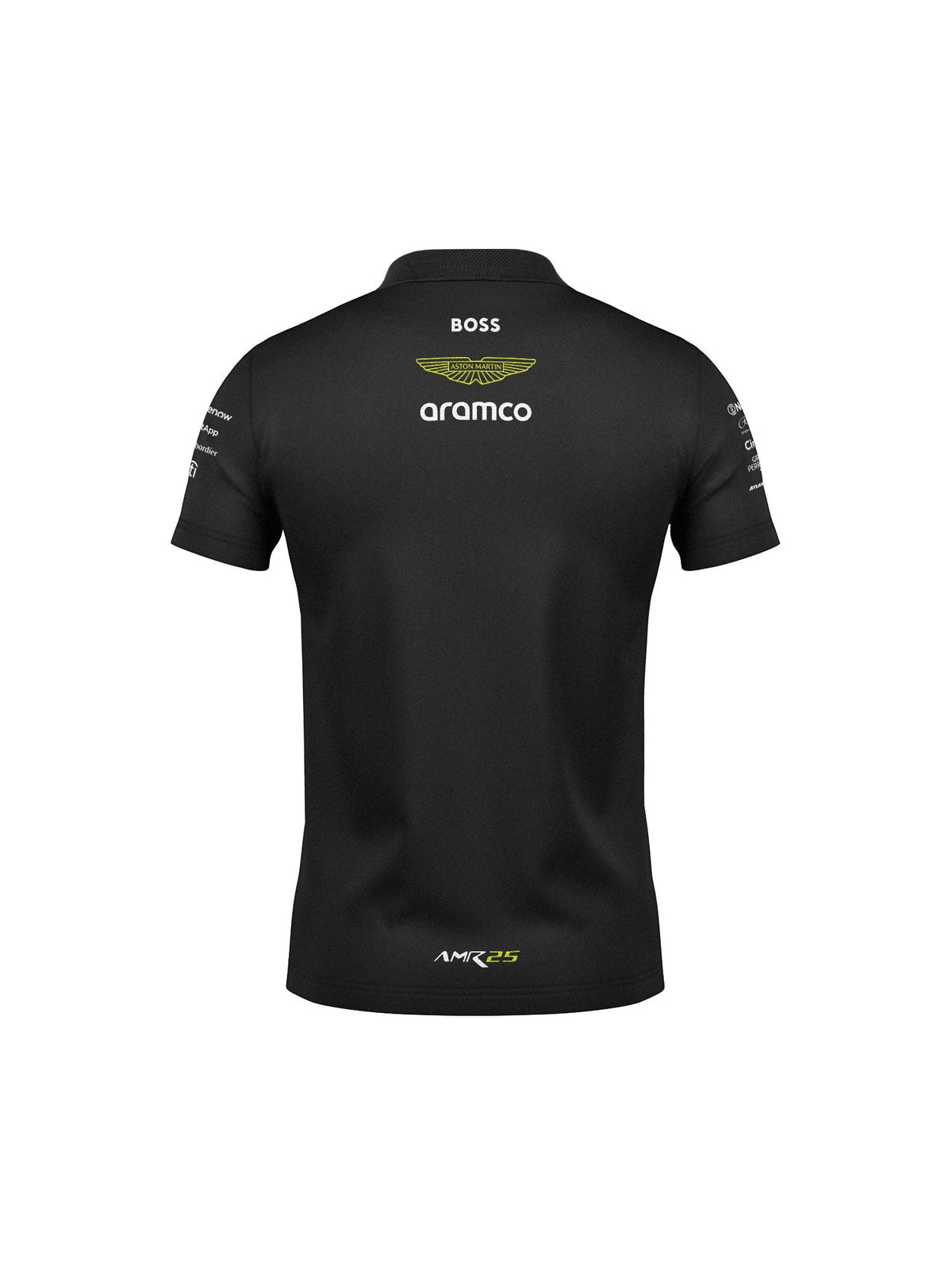 Camiseta Polo Aston Martin Equipe Preto 2025