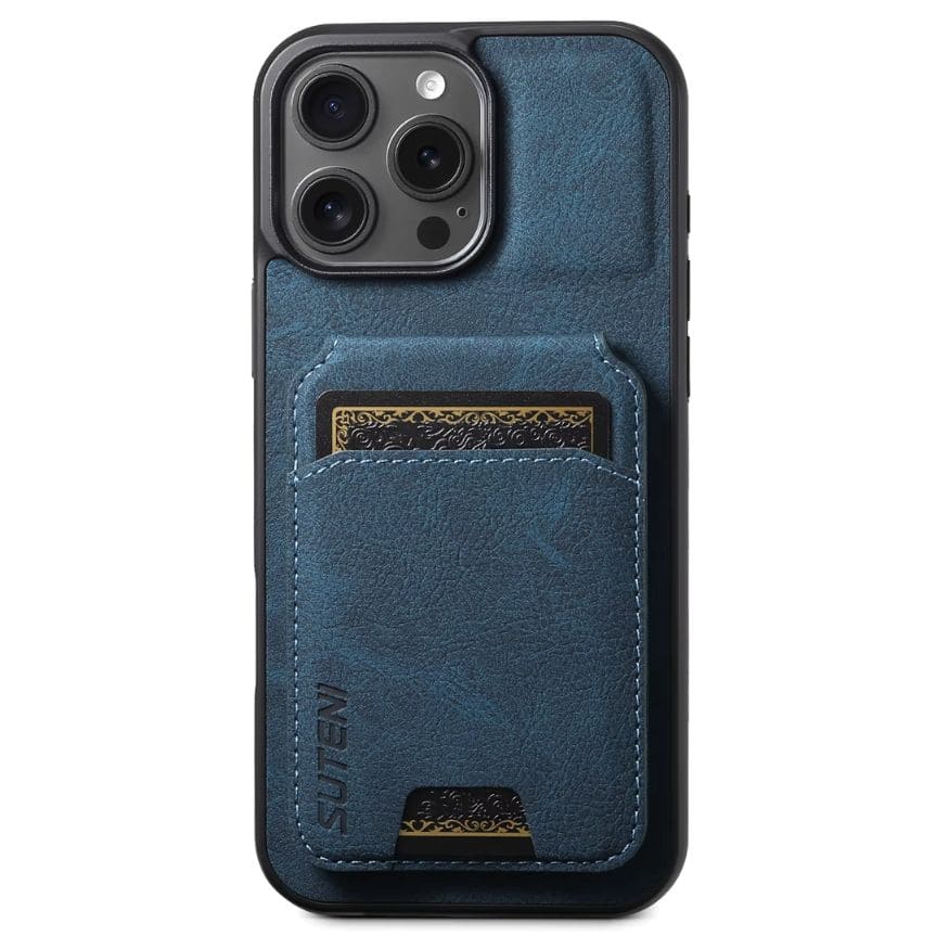 Premium Leather Wallet Case – MagSafe-Compatible (iPhone 12–17)
