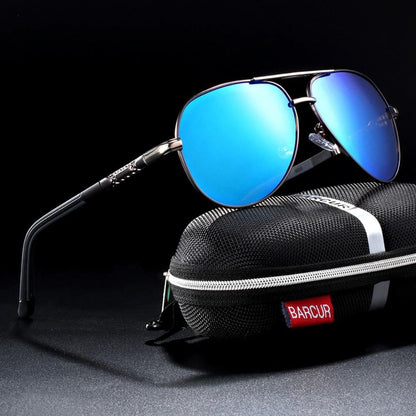 Occhiali da sole Barcur Aviator Titanium - Polarizzati