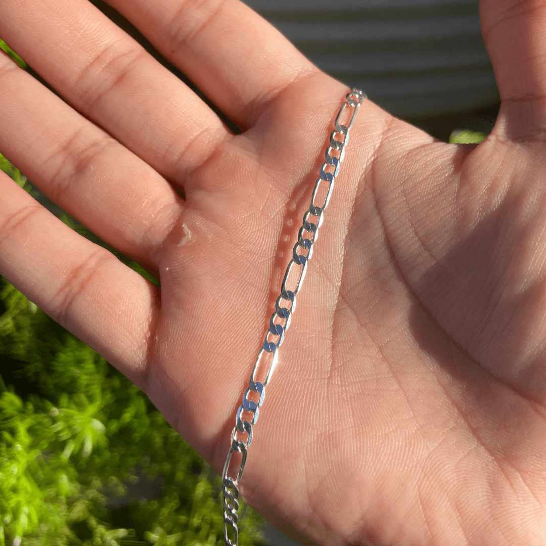 925 Silver Italy Bracelet with 4mm Zirconia