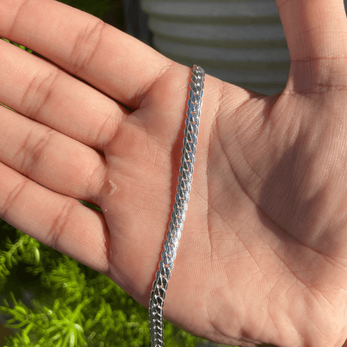 925 Silver Hungary Bracelet with 6mm Zirconia