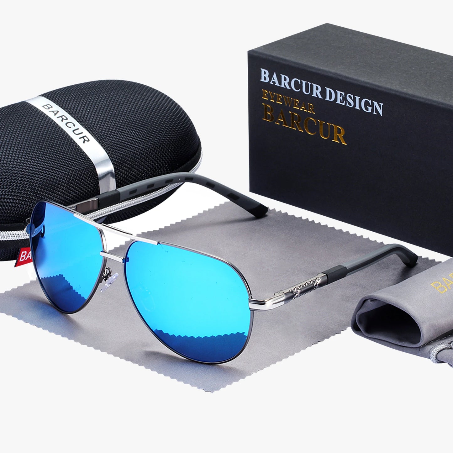 Occhiali da sole Barcur Aviator Titanium - Polarizzati
