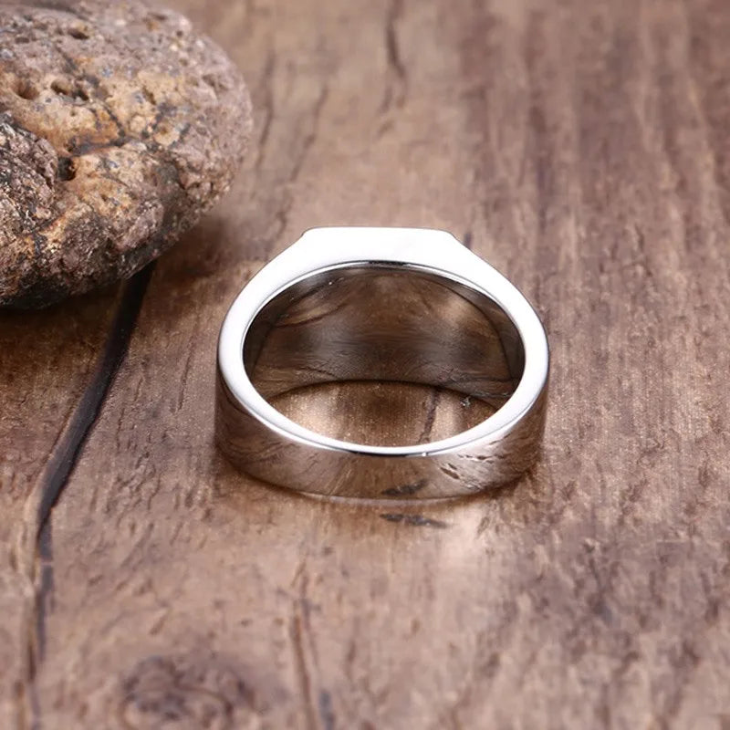Men's Ring with Zircon Stone