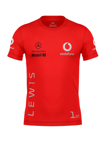 Camiseta Lewis Hamilton Mclaren Vodafone 2008 WDC Algodão