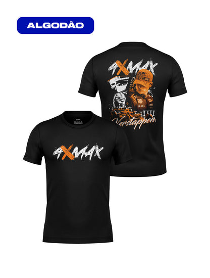 Camiseta Edição Especial Max Verstappen Campeão 2024 Algodão