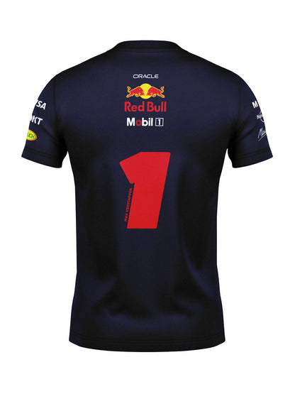 Camiseta Algodão Red Bull Max Verstappen Azul Marinho 2025