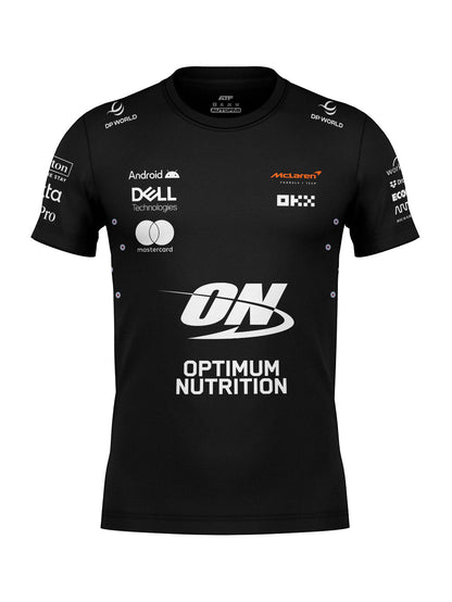 Camiseta Algodão Mclaren Equipe Preto 2025