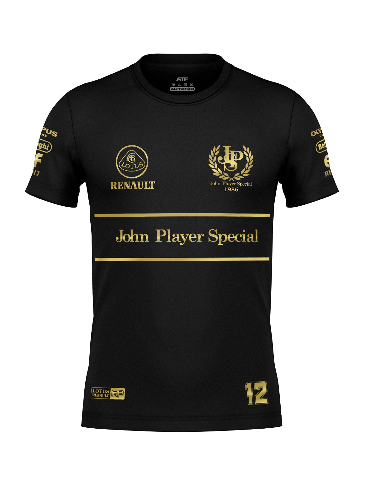 Camiseta Algodão Lotus John Player 80s Preto 2025