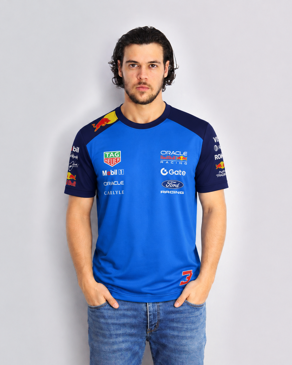 Camiseta Algodão Max Verstappen Red Bull 2026