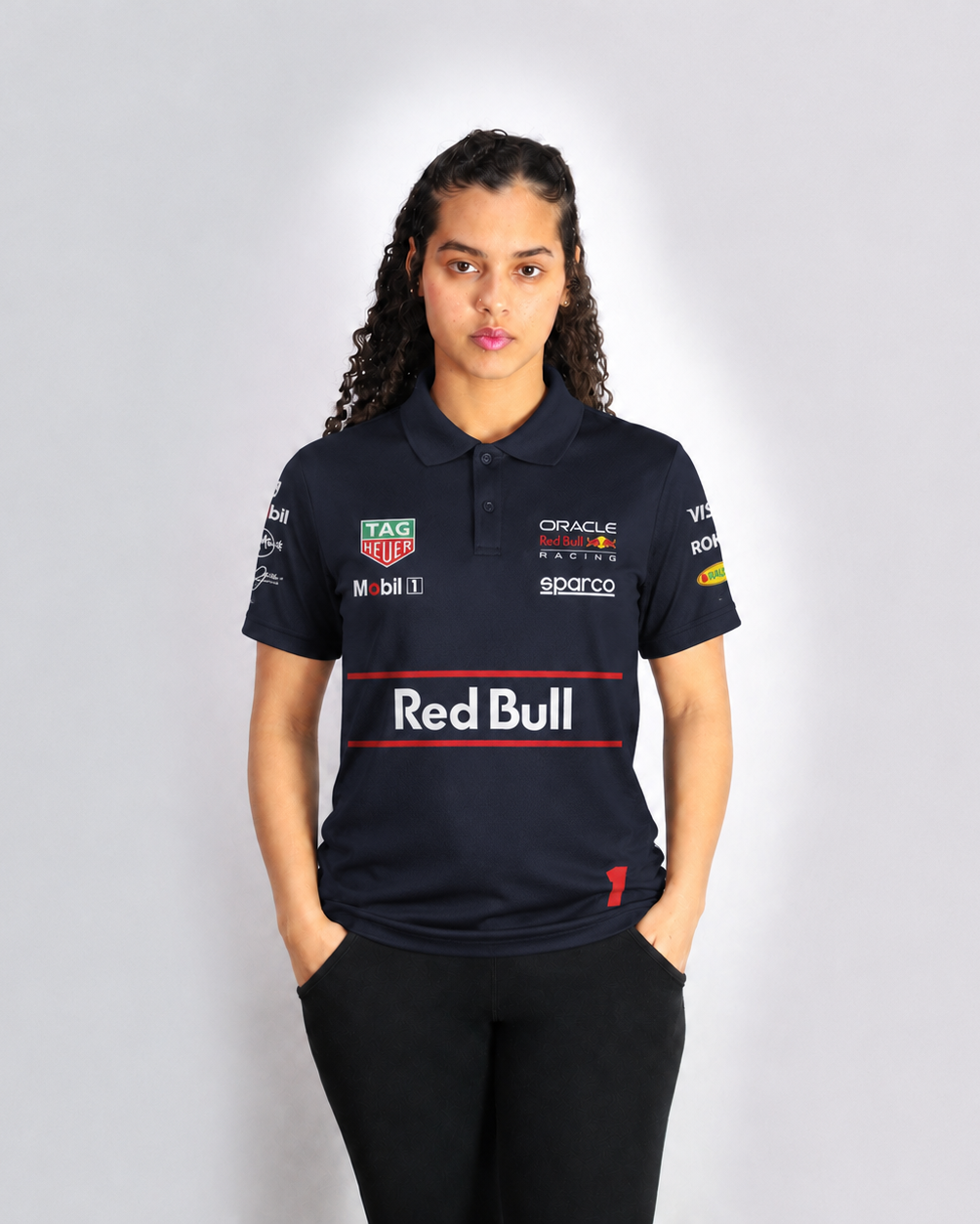 Camiseta Polo Red Bull Max Verstappen Azul Marinho 2025