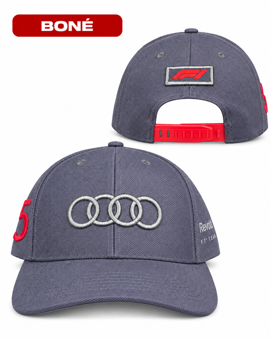 Boné Audi Gabriel Bortoleto F1 2026 Cinza