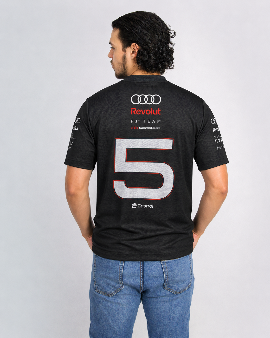 Camiseta Dryfit Audi Bortoleto Torcida 2026 Preto