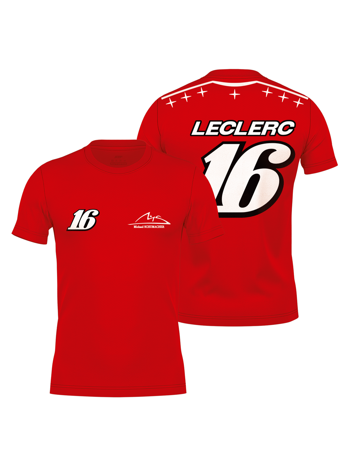 Camiseta Dryfit Charles Leclerc Edição Monza 2026 Vermelha