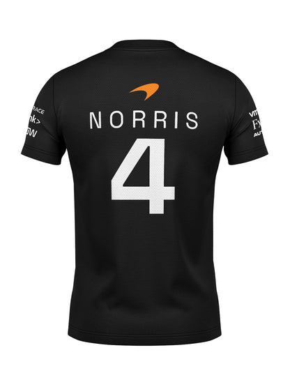 Camiseta DryFit Lando Norris Mclaren 2024 Preta