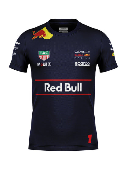 Camiseta Dryfit Red Bull Max Verstappen Azul Marinho 2025