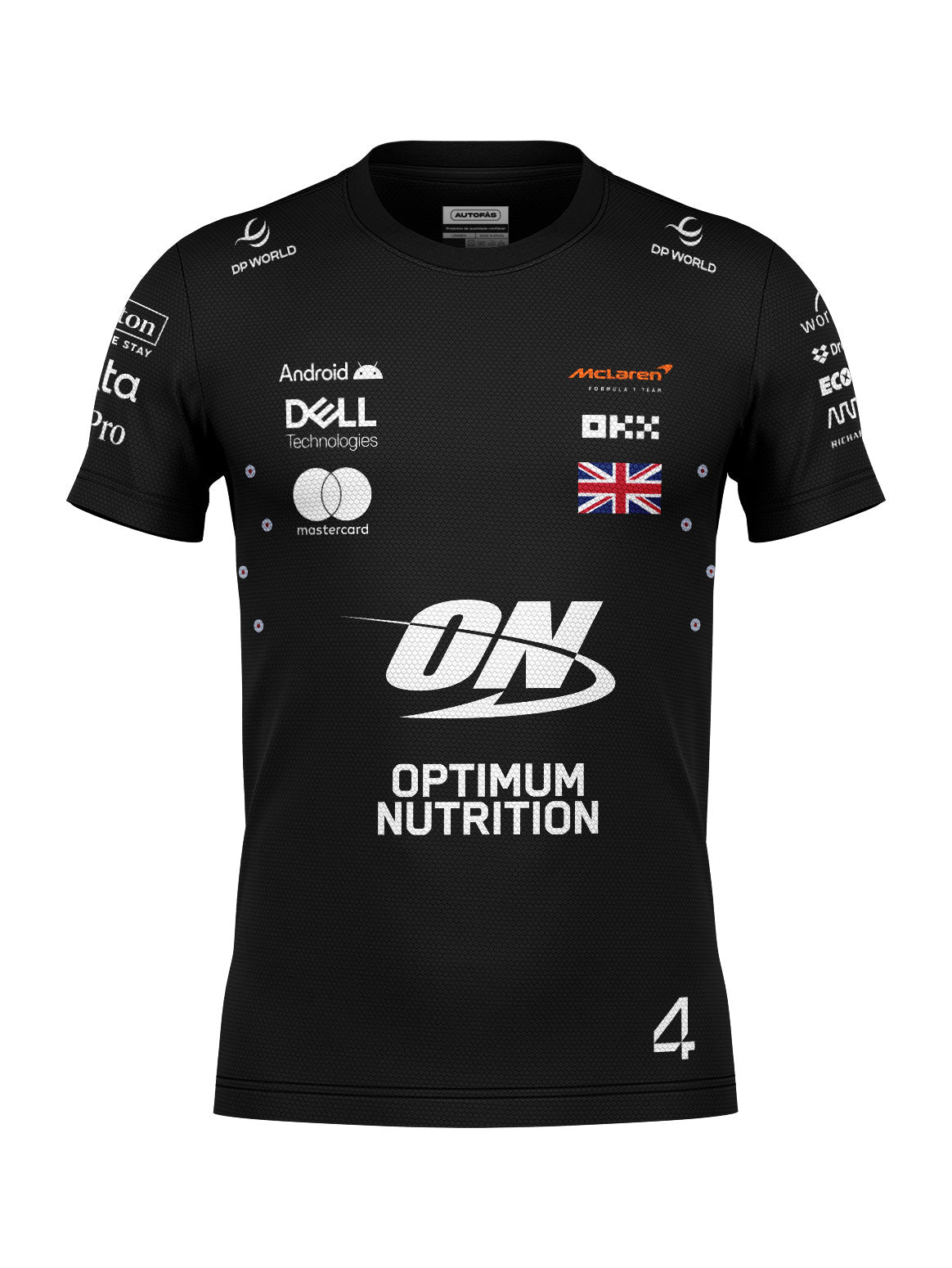 Camiseta Dryfit Mclaren Lando Norris Preto 2025