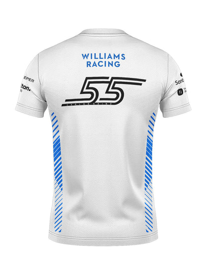 Camiseta Dryfit Williams Carlos Sainz Branco 2025