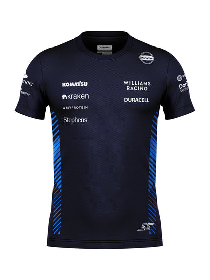 Camiseta Dryfit Williams Carlos Sainz Azul Marinho 2025