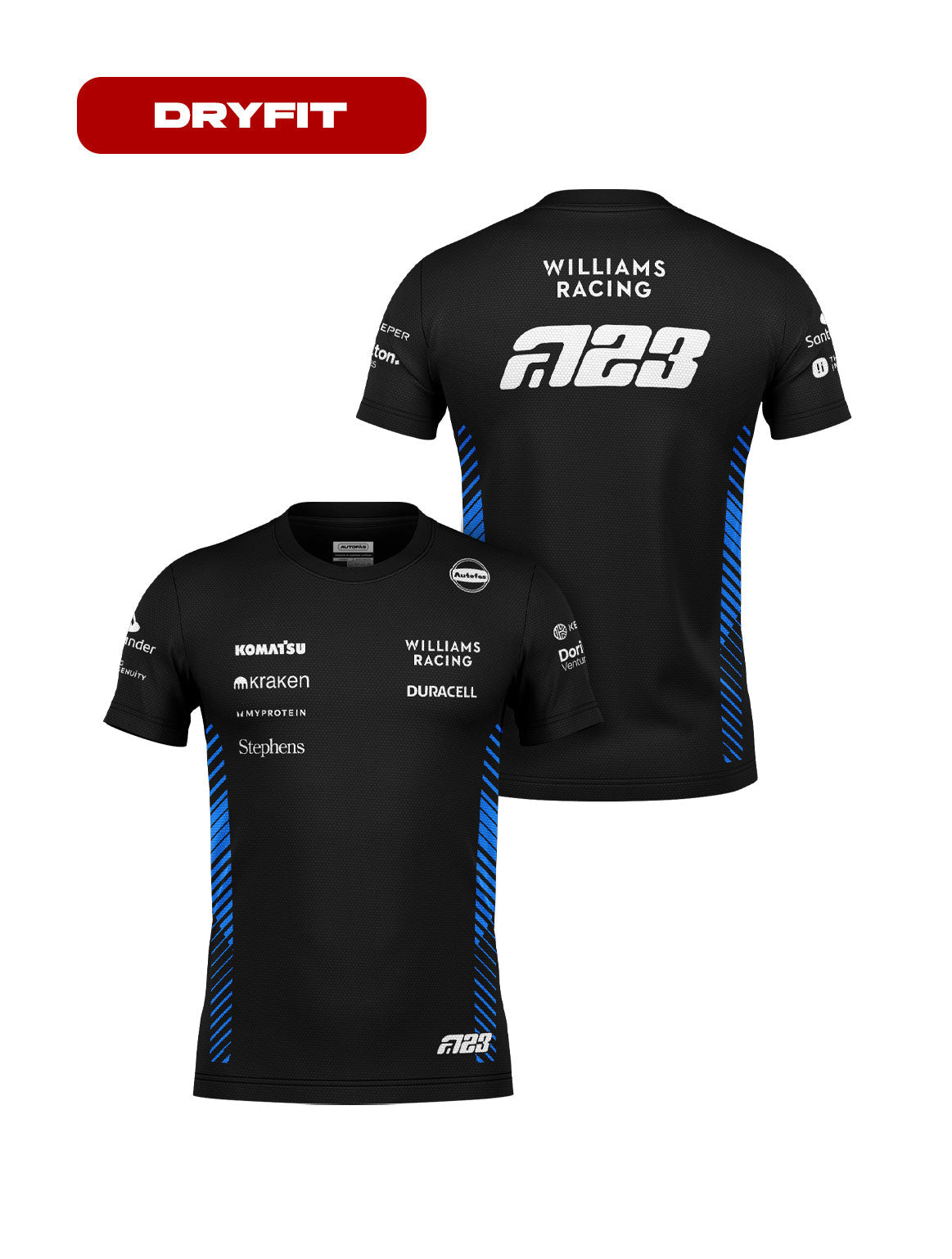 Camiseta Dryfit Williams Alex Albon Preto 2025