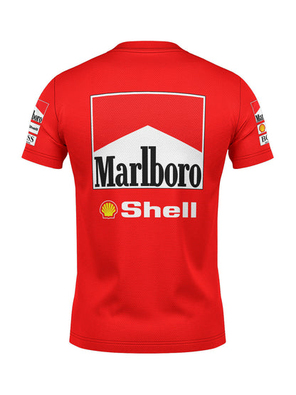 Camiseta Dryfit McLaren Marlboro Vermelho Retrô OB