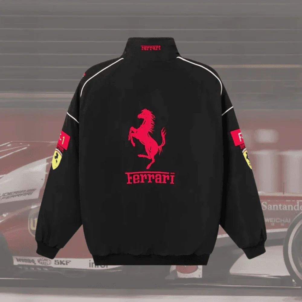 FERRARI F1 Vintage Jacket FULL BLACK