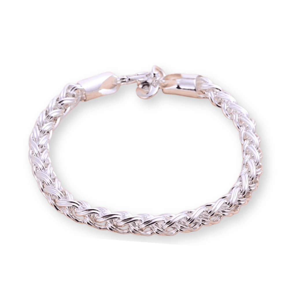 925 Silver Modern England Bracelet with 6mm Zirconia