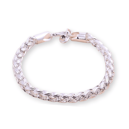 925 Silver Modern England Bracelet with 6mm Zirconia
