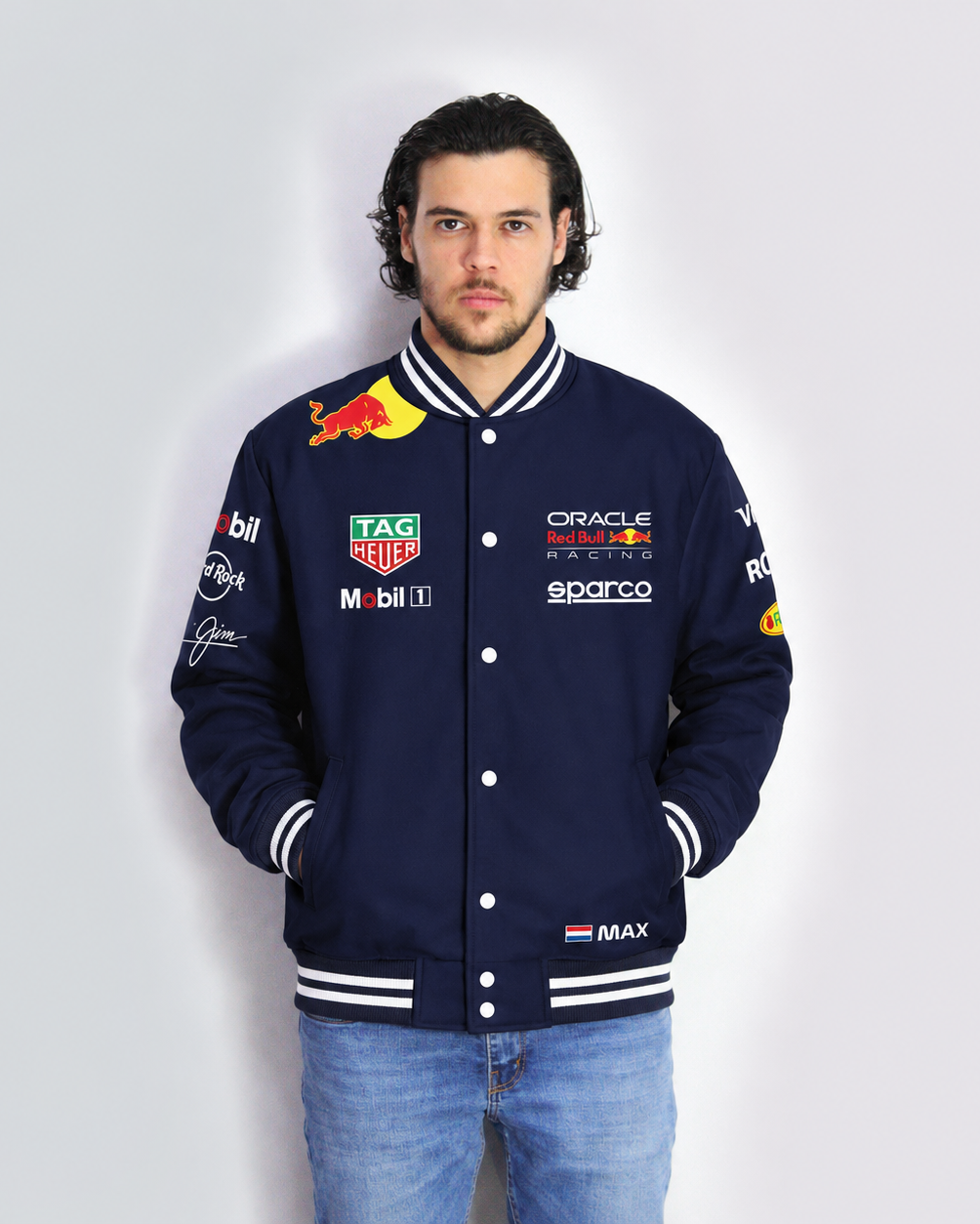 Jaqueta Red Bull Max Verstappen 2025 Azul Marinho