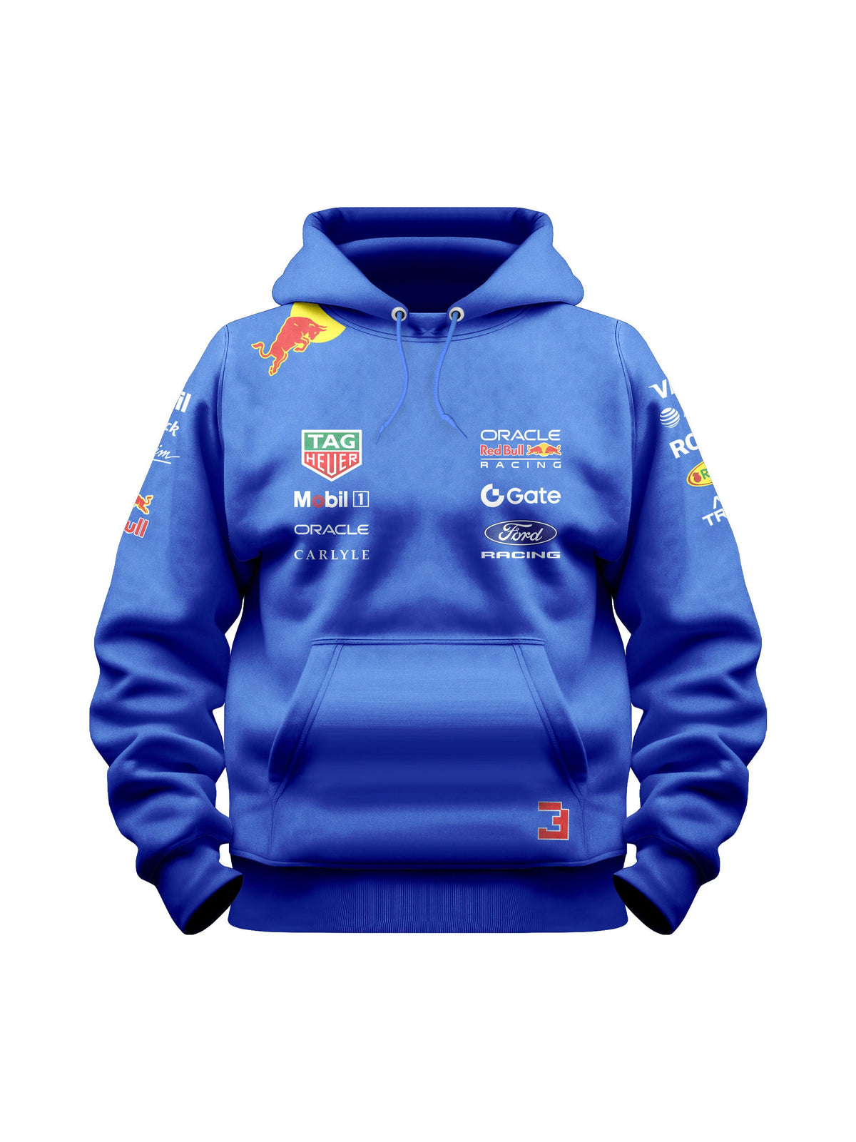 Moletom Canguru Max Verstappen Red Bull 2026 Azul Royal