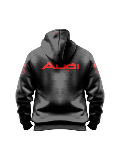 Moletom Canguru Audi F1 Red & Black 2026 Preto