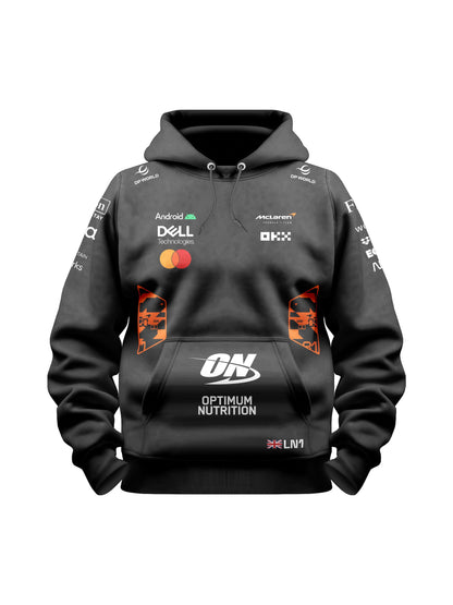 Moletom Canguru Lando Norris McLaren F1 2026 Preto