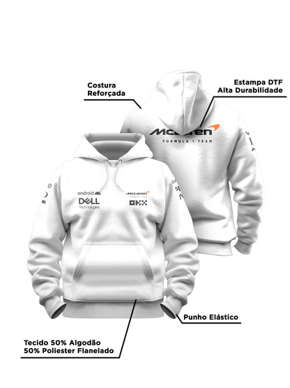 Moletom Canguru McLaren Branco 2024