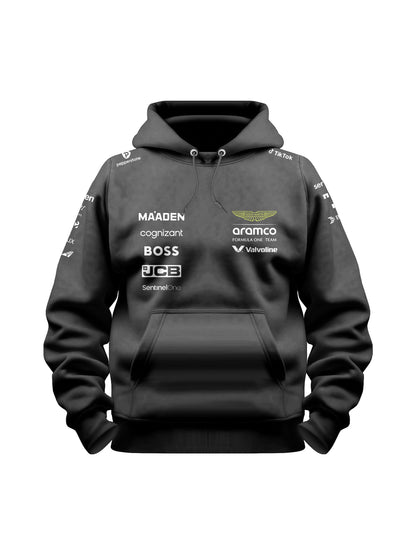 Moletom Canguru Aston Martin 2025 Preto