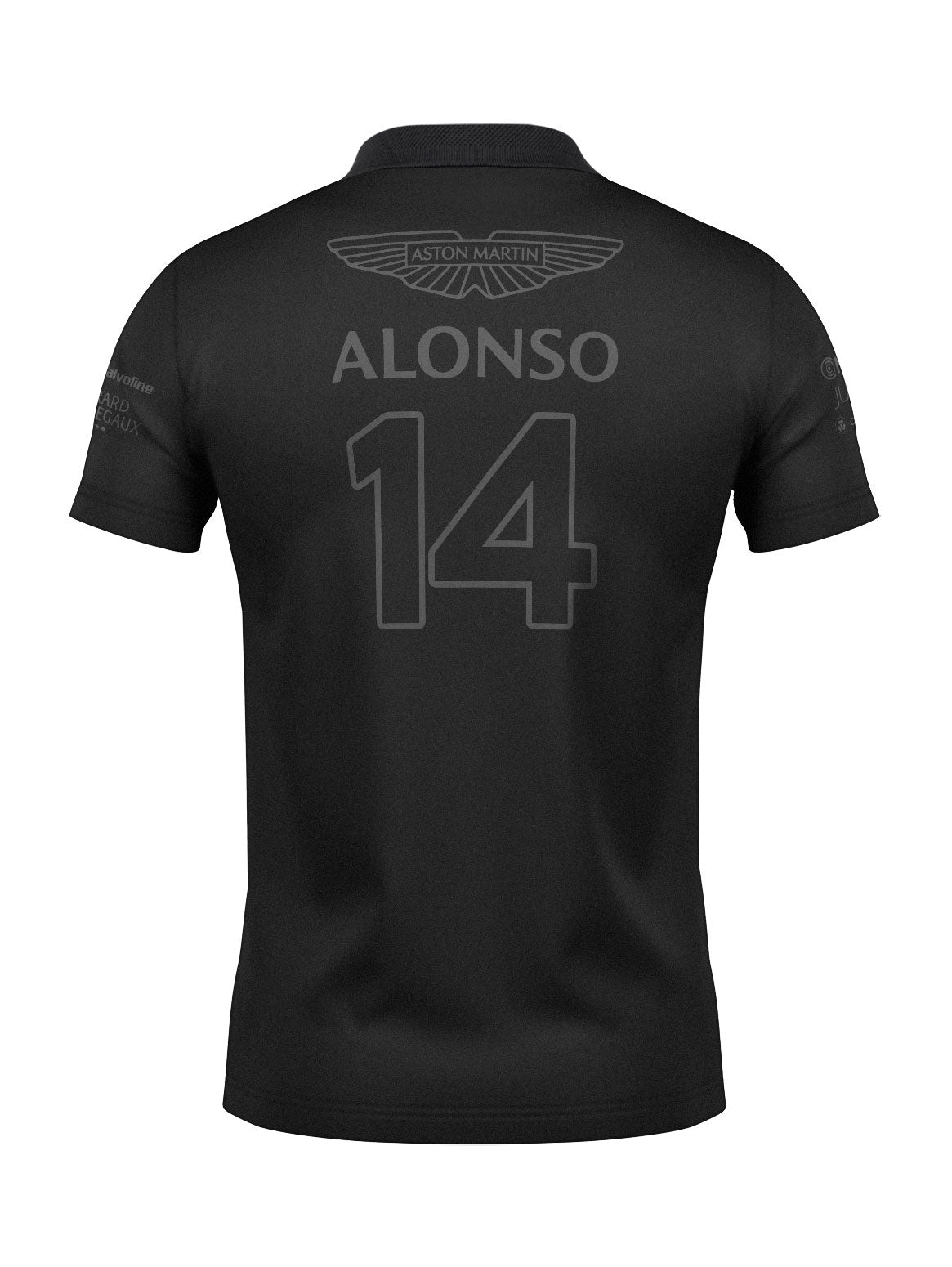 Camisa Polo Fernando Alonso Aston Martin 2024 All Black