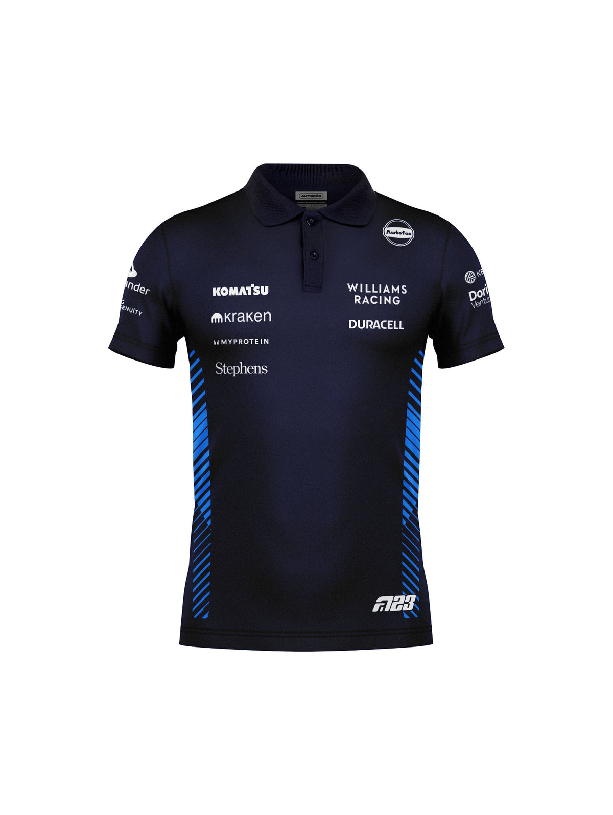 Camiseta Polo Williams Alex Albon Azul Marinho 2025