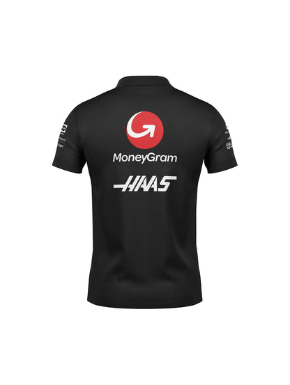 Camiseta Polo Haas Haas Preto 2025