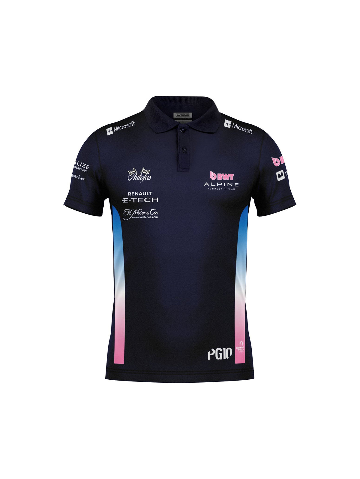 Camiseta Polo Alpine Pierre Gasly Azul Marinho 2025