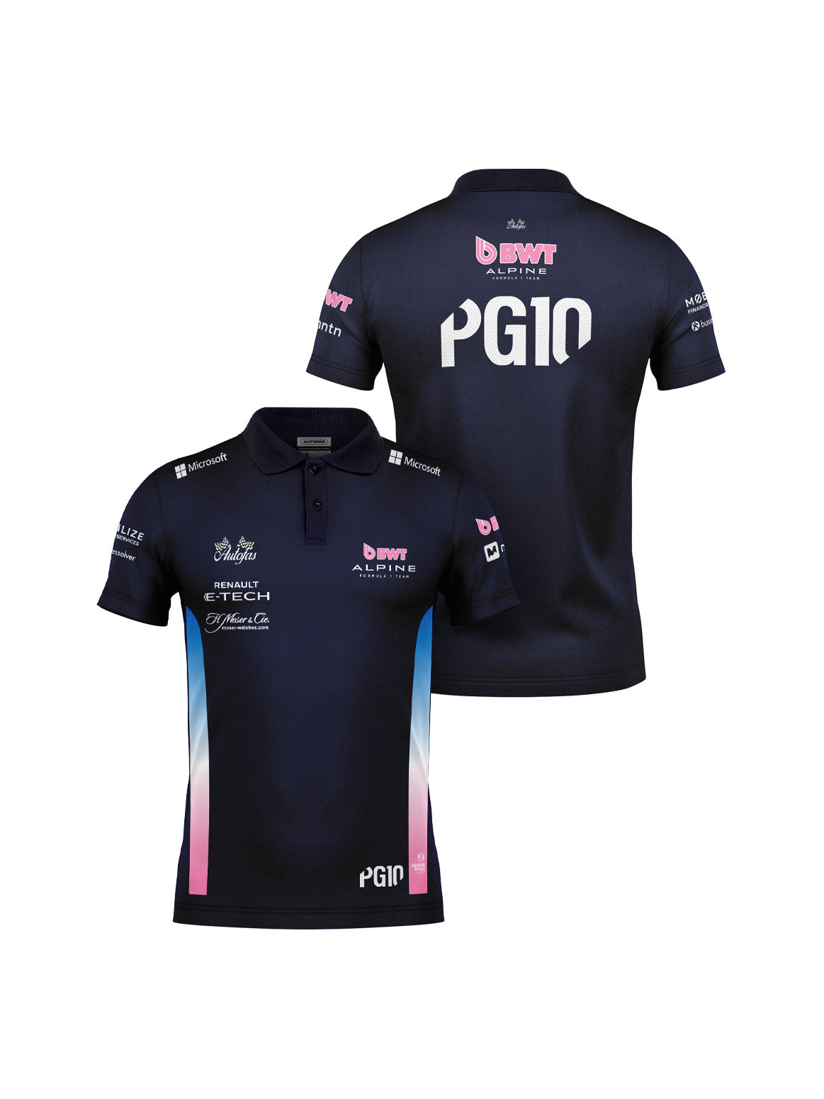 Camiseta Polo Alpine Pierre Gasly Azul Marinho 2025
