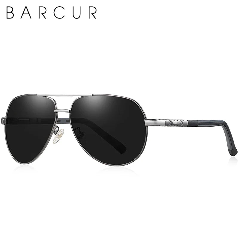 Polarized Aviator Sunglasses with Aluminum Construction · Signed by Ambreux