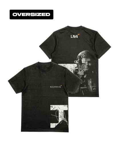 Camiseta Oversized Lando Norris Coleção Faces