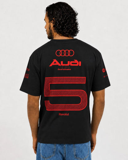 Camiseta Bortoleto Audi Edição Red & Black Algodão