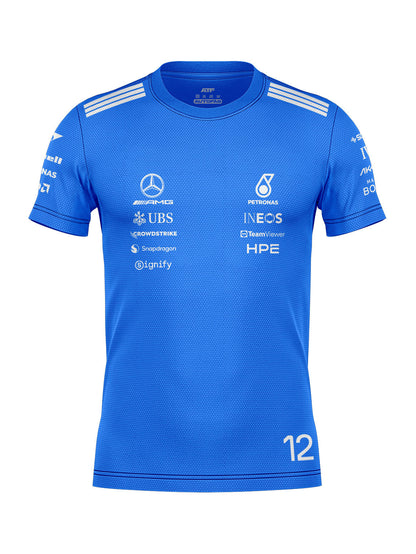 Camiseta Dryfit Kimi Antonelli Mercedes Blue Edition