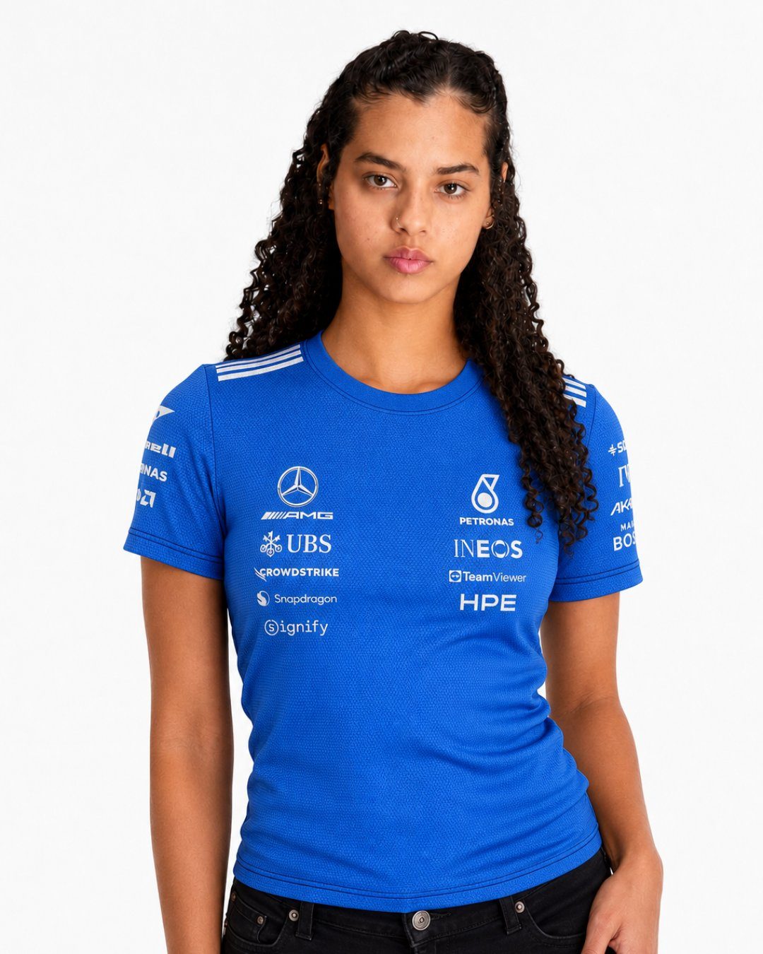 Camiseta Dryfit Mercedes Blue Edition
