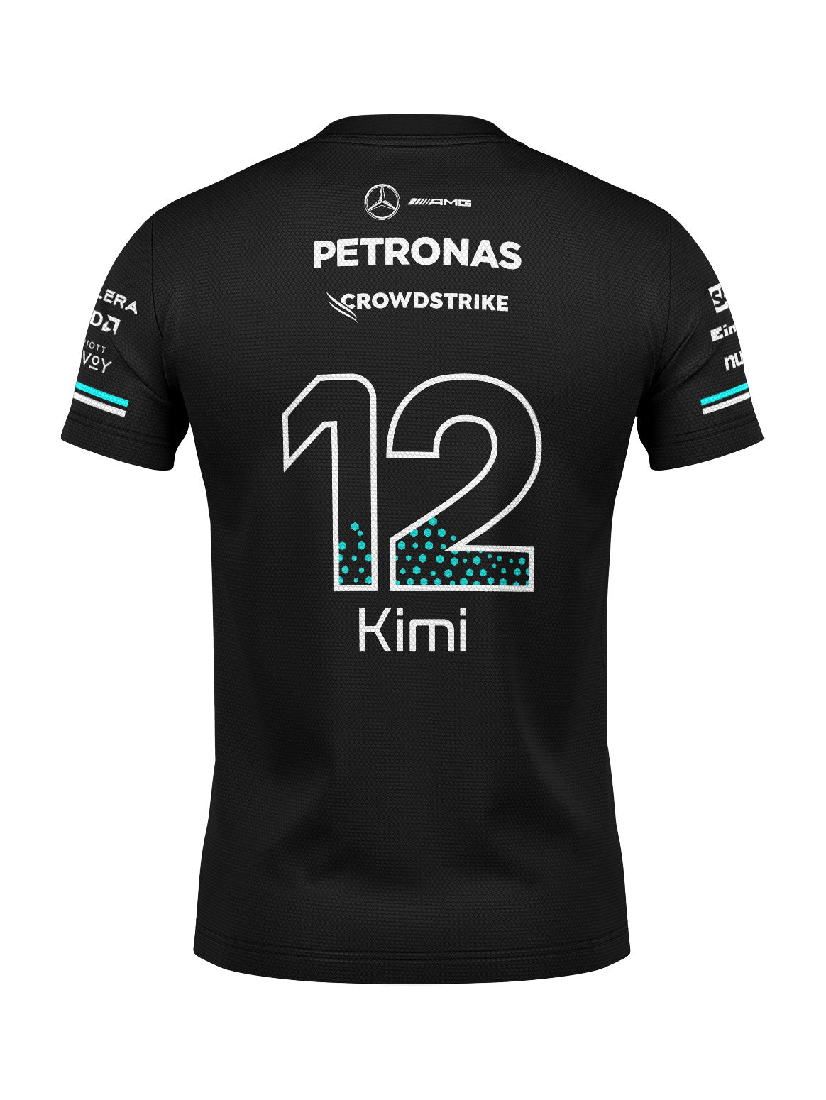 Camiseta Dryfit Mercedes Kimi Antonelli Preto 2025