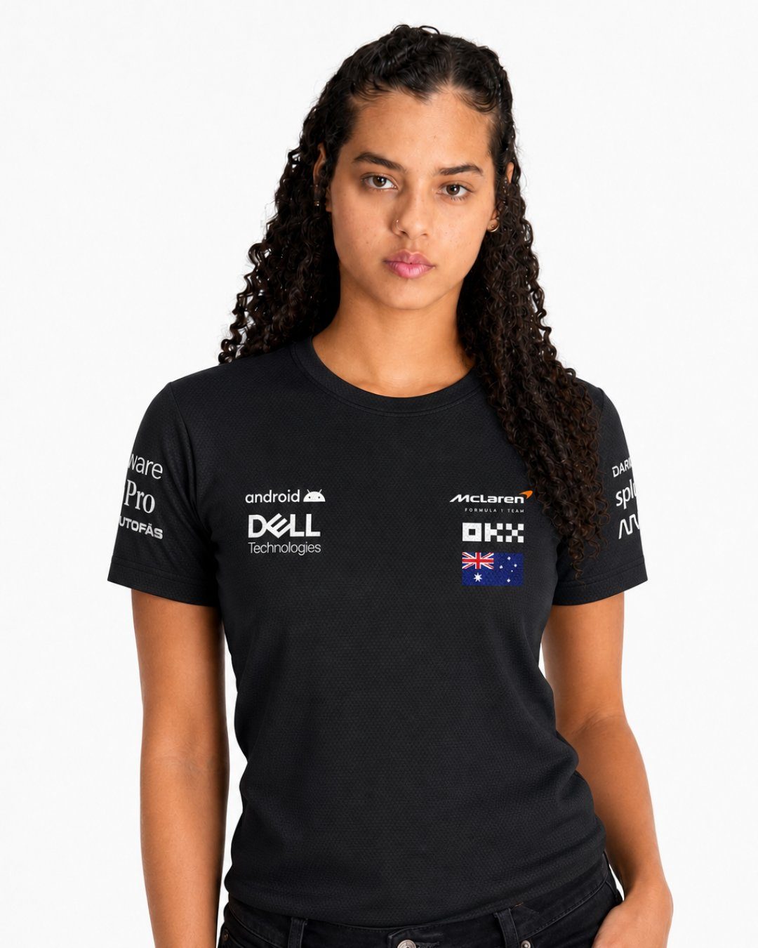 Camiseta DryFit Oscar Piastri Mclaren 2024 Preta