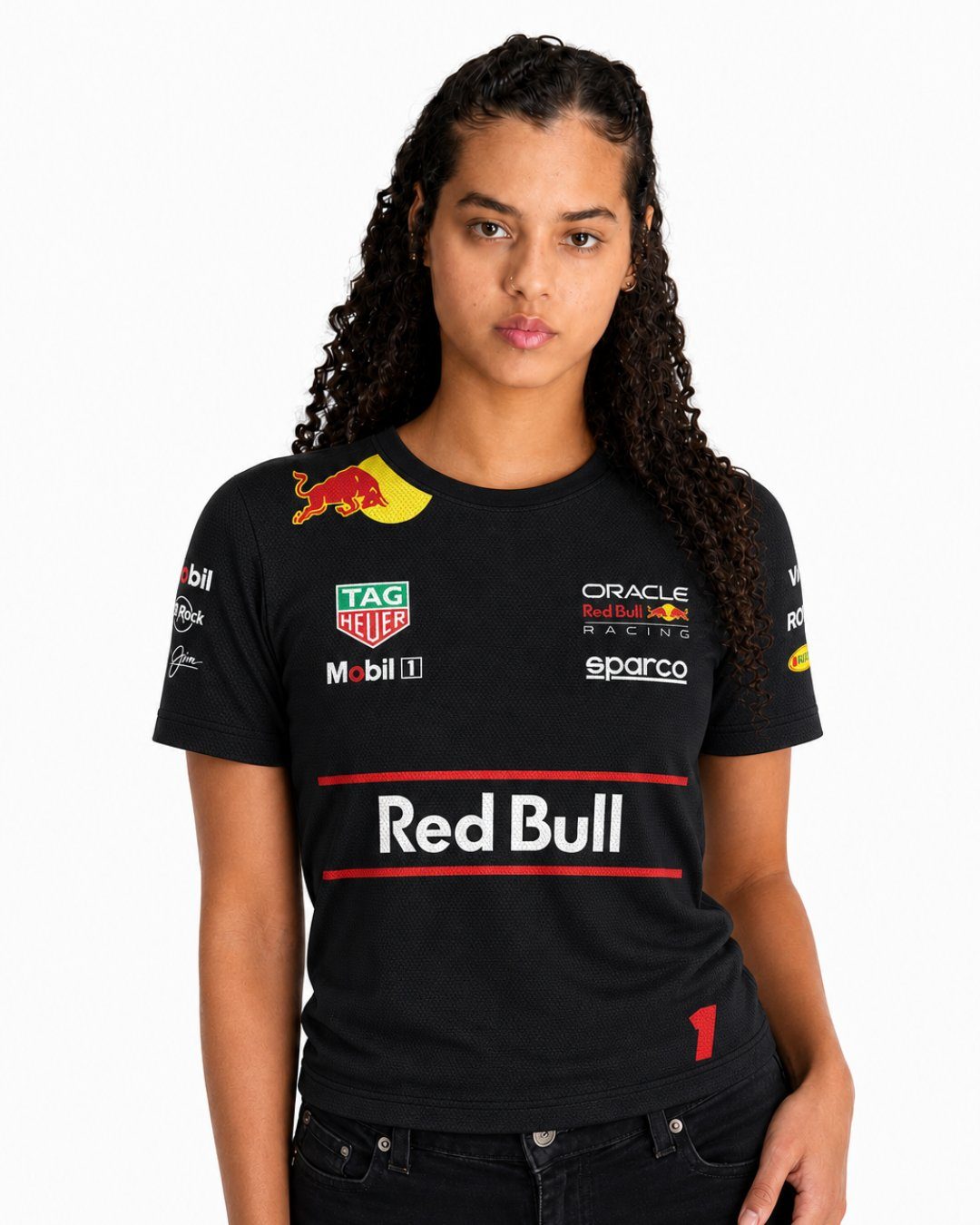 Camiseta Dryfit Red Bull Max Verstappen Preto 2025